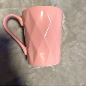 CRACKER BARREL Stoneware Pink/Gold Geometric Valentine's xoxo Coffee/Tea Mug/Cup
